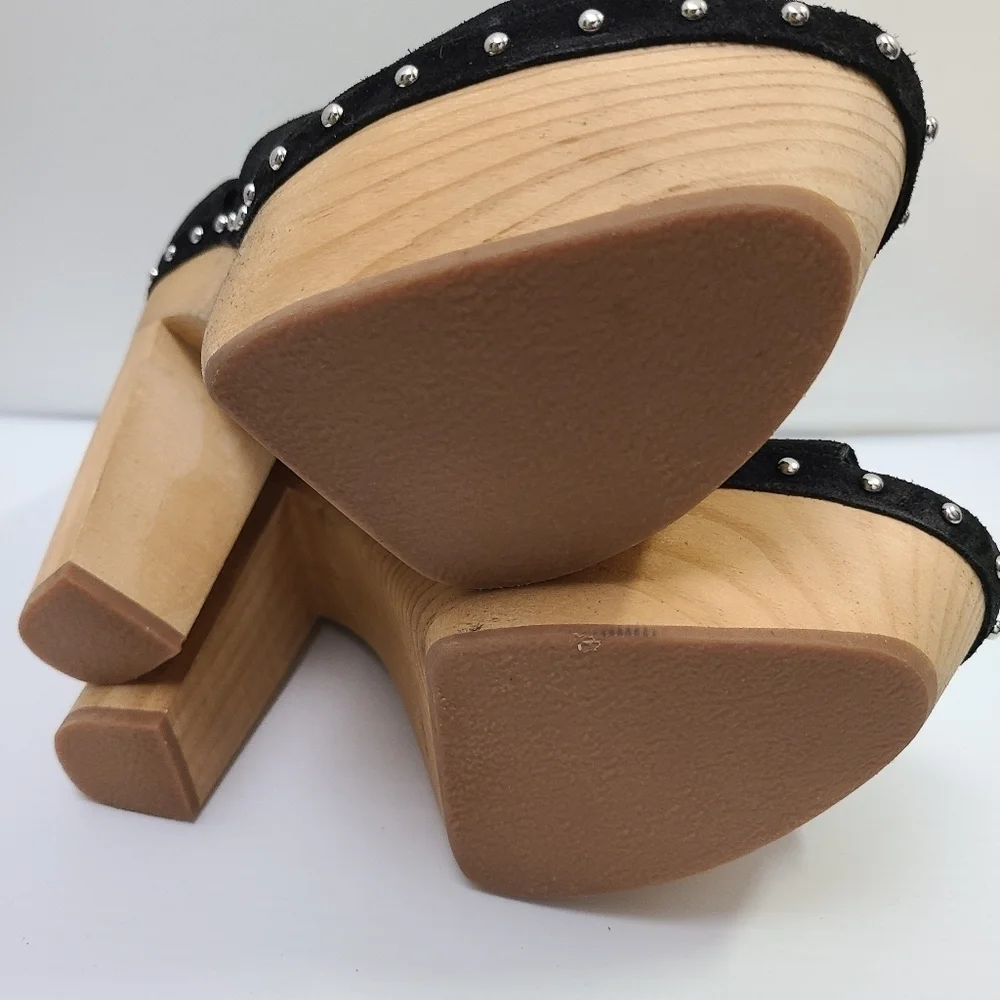 ZARA HIGH-HEEL LEATHER SANDALS - LIMITED EDITION BLACK SIZE 8 | 4305/110